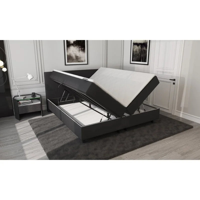 Mörgenn Opberg Boxspring Zwart 180x200 - Velaria Interiors