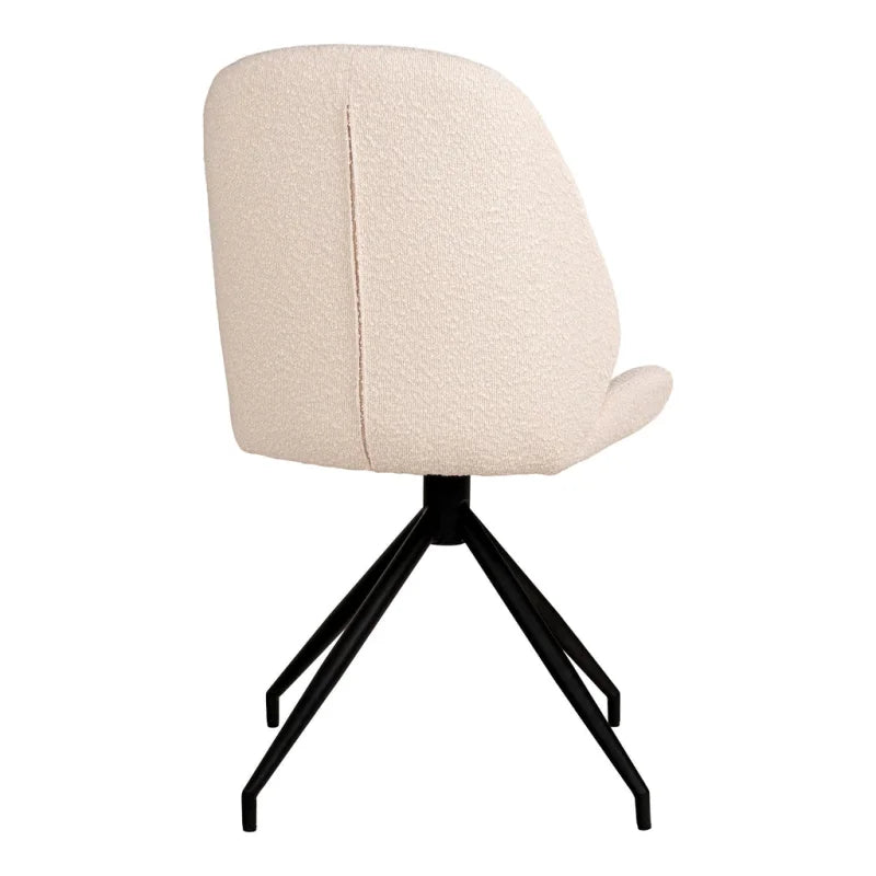 Monte Carlo Dining Chair - Boucle Wit Set of 2 - Velaria Interiors