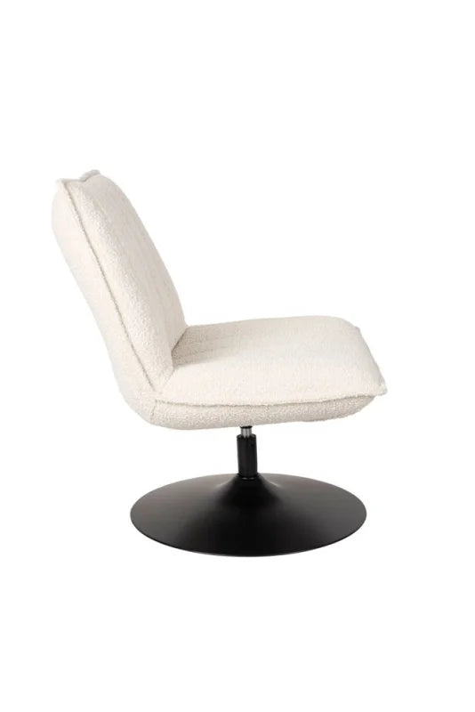 Organic Fauteuil Gebroken Wit Bouclé - Fauteuils