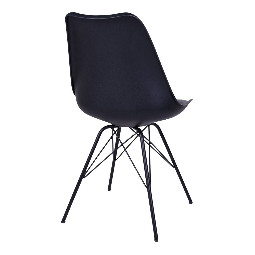 Oslo Eetkamerstoelen Zwart Set van 2 - Velaria Interiors