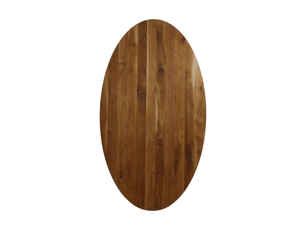 Ovaal tafelblad - 200x100x4 - Naturel - Eiken