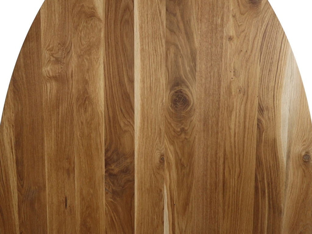 Ovaal tafelblad - 200x100x4 - Naturel - Eiken