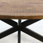 Ovale eettafel Melbourne - 240x110x76 - Naturel - Mangohout/ijzer - Velaria Interiors