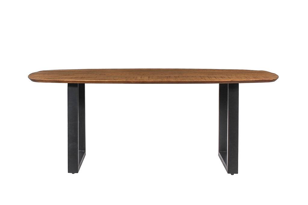 PROMO - Tafel 'Isabella' 200 cm U-Poot Ovaal Mango hout (2c) - Velaria Interiors