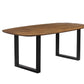 PROMO - Tafel 'Isabella' 200 cm U-Poot Ovaal Mango hout (2c) - Velaria Interiors