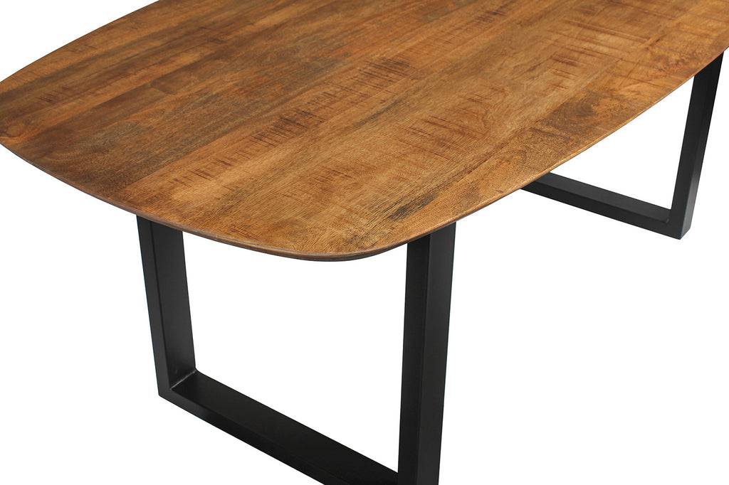 PROMO - Tafel 'Isabella' 200 cm U-Poot Ovaal Mango hout (2c) - Velaria Interiors