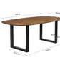 PROMO - Tafel 'Isabella' 200 cm U-Poot Ovaal Mango hout (2c)