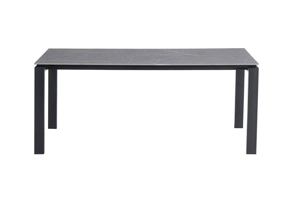 PROMO - Tafel 'Zeus' 180 cm Rechthoekig Steen Grijs (3c) - Velaria Interiors