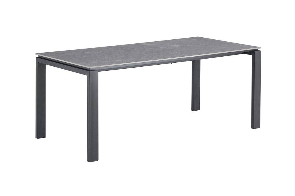 PROMO - Tafel 'Zeus' 180 cm Rechthoekig Steen Grijs (3c) - Velaria Interiors