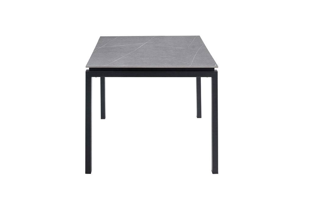 PROMO - Tafel 'Zeus' 180 cm Rechthoekig Steen Grijs (3c) - Velaria Interiors