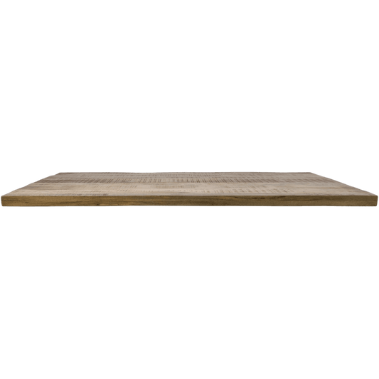 Rechthoekig tafelblad Portland - 240x100x5 - Naturel - Mangohout - Velaria Interiors