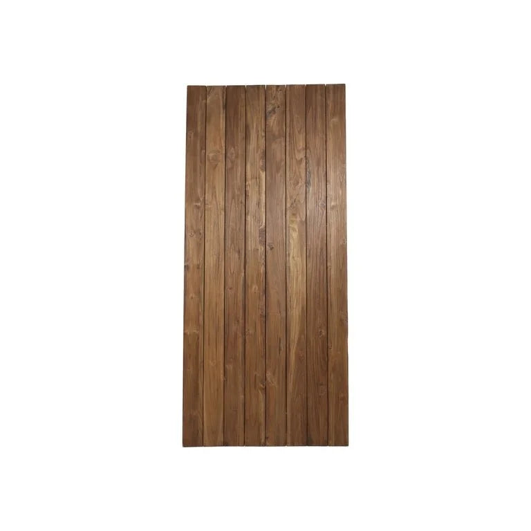 Rechthoekig tuintafelblad - 220x100x4 - Naturel - Teak - Velaria Interiors