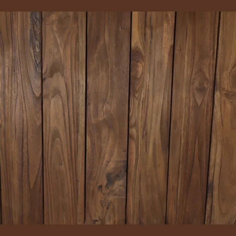 Rechthoekig tuintafelblad - 220x100x4 - Naturel - Teak - Velaria Interiors