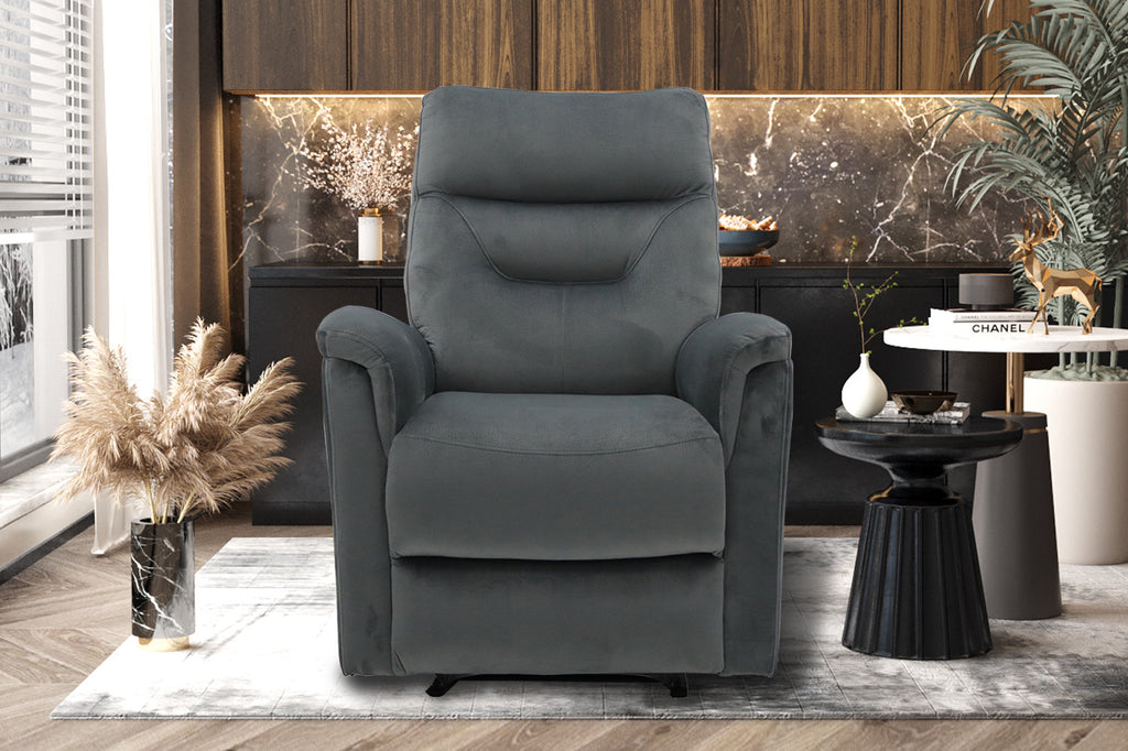 Fauteuil  'Breda' manually adjustable Fabric Grey