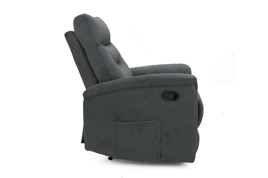 Fauteuil  'Breda' manually adjustable Fabric Grey