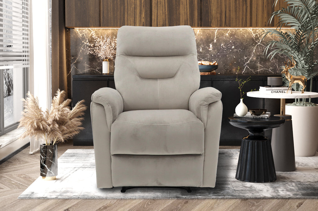 Fauteuil 'Breda' handmatig verstelbaar Stof Taupe