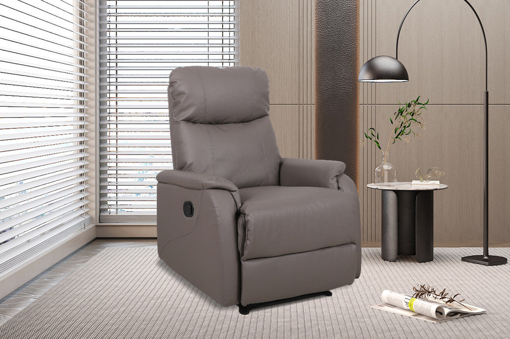 Fauteuil  'Tokio' handmatig verstelbaar PU Taupe