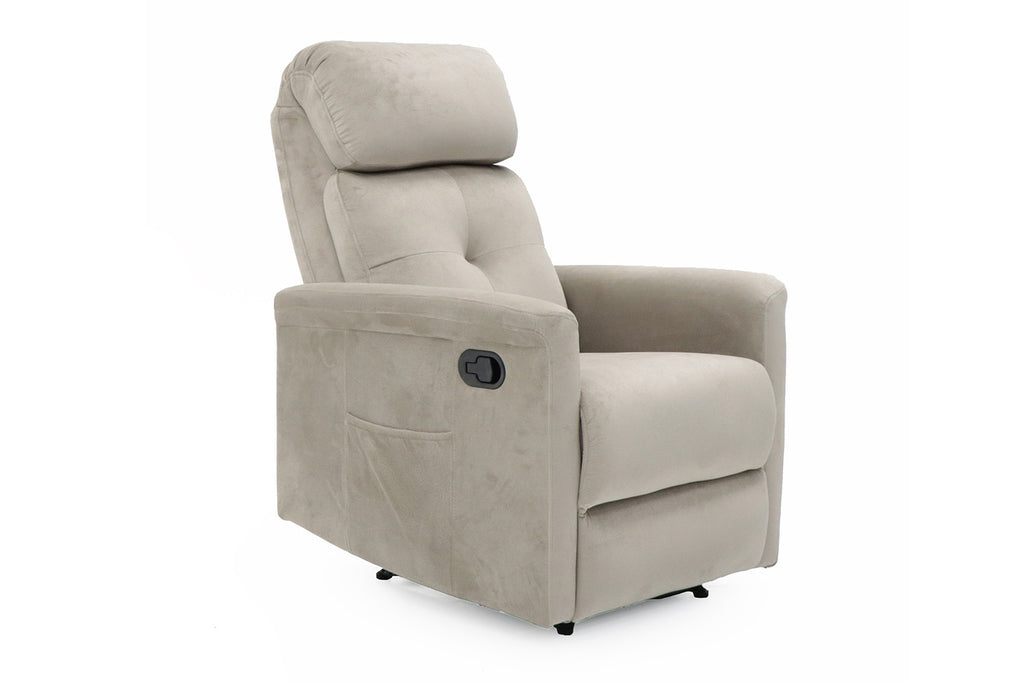 Fauteuil  'Wuhan' handmatig verstelbaar Stof Taupe