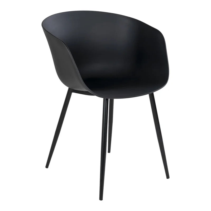 Roda Eetkamerstoelen Zwart Set van 2 - Velaria Interiors