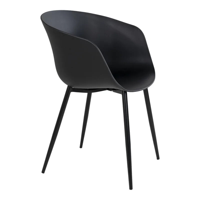 Roda Eetkamerstoelen Zwart Set van 2 - Velaria Interiors