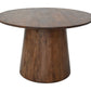 Ronde eettafel Drum - 120x120x77 - Bruin - Mangohout