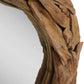 Ronde spiegel - 90x90x10 - Naturel - Teak - Velaria Interiors