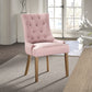 SALE - Stoel 'Fancy' Stof Roze - Set Van 2