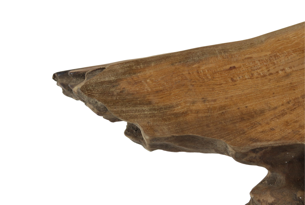 Salontafel - 90x55x42 cm - Naturel - Teak wortelhout/metaal