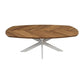 Salontafel Fishbone Danish - Naturel/wit - Eiken/metaal - Velaria Interiors