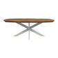 Salontafel Fishbone Danish - Naturel/wit - Eiken/metaal - Velaria Interiors