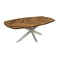 Salontafel Fishbone Danish - Naturel/wit - Eiken/metaal - Velaria Interiors