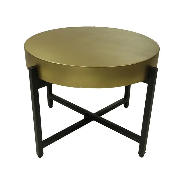 Salontafel - ø50x40- Goud/zwart - Metaal - Velaria Interiors