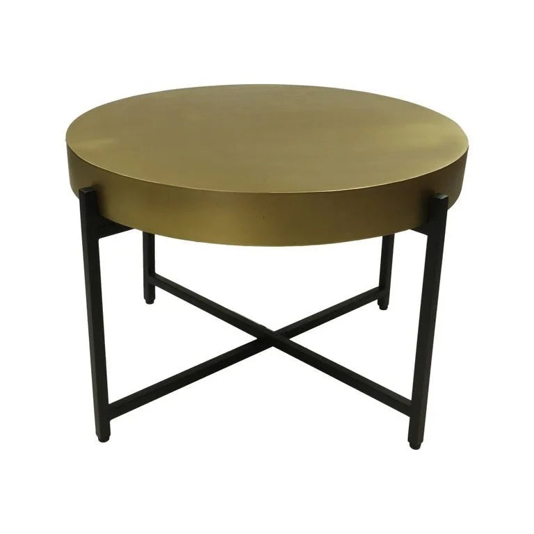 Salontafel - ø70x50- Goud/zwart - Metaal - Velaria Interiors