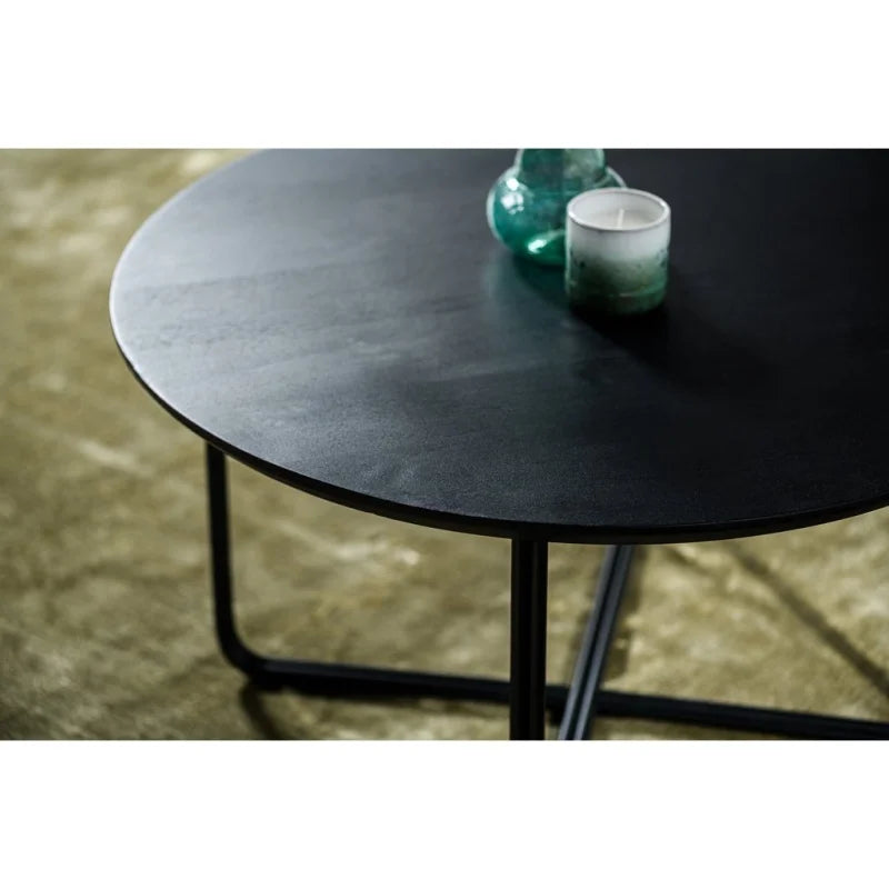 Salontafel rond, 75 cm, B340 zwart - Velaria Interiors