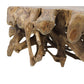 Spider Coffee Table - 80x80x40cm - Teak Root - Velaria Interiors