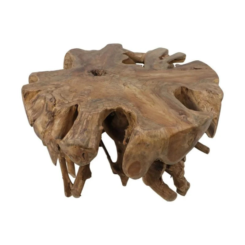 Spider Coffee Table - 80x80x40cm - Teak Root - Velaria Interiors