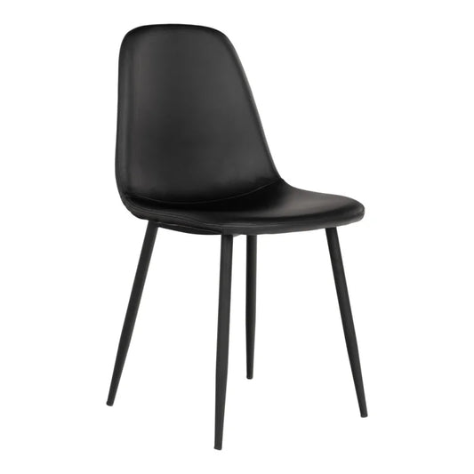 Stockholm Eetkamerstoelen Zwart Set van 2 - Velaria Interiors