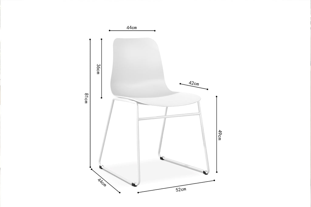 Stoel 'Marie' PP Wit - Set Van 2