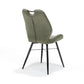 Stoel Quattro zwart stof Soft Groen - Stoelen