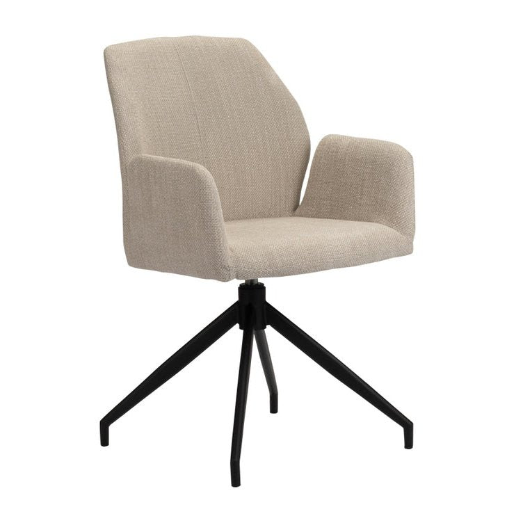 Storm Rotating Chair Beige - Velaria Interiors