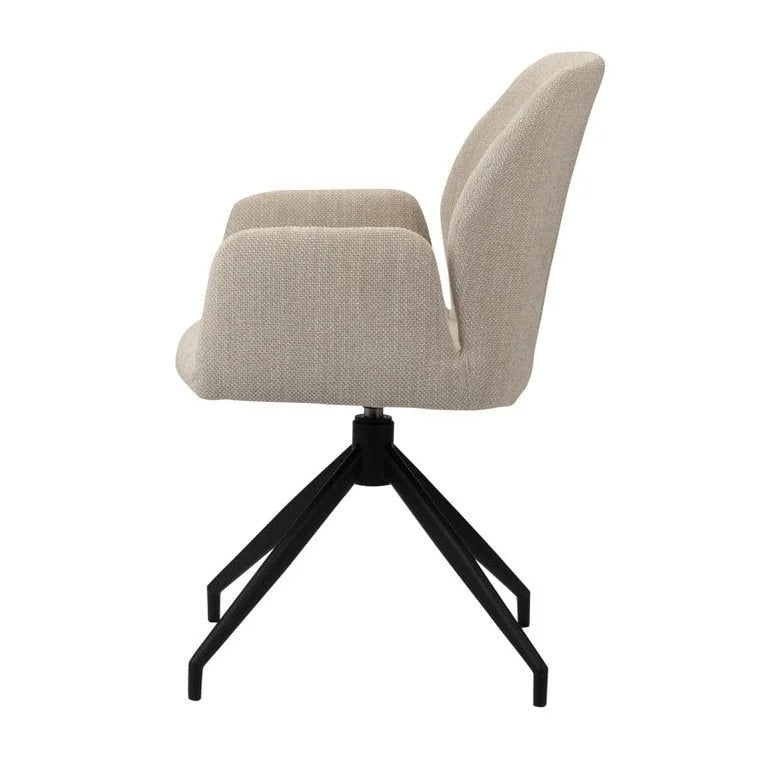 Storm Rotating Chair Beige - Velaria Interiors