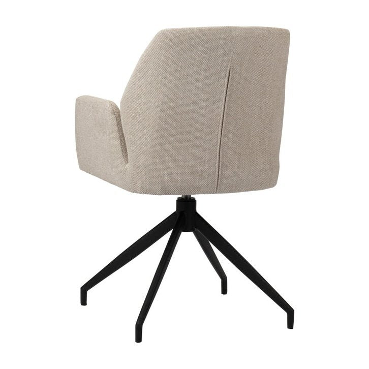 Storm Rotating Chair Beige - Velaria Interiors