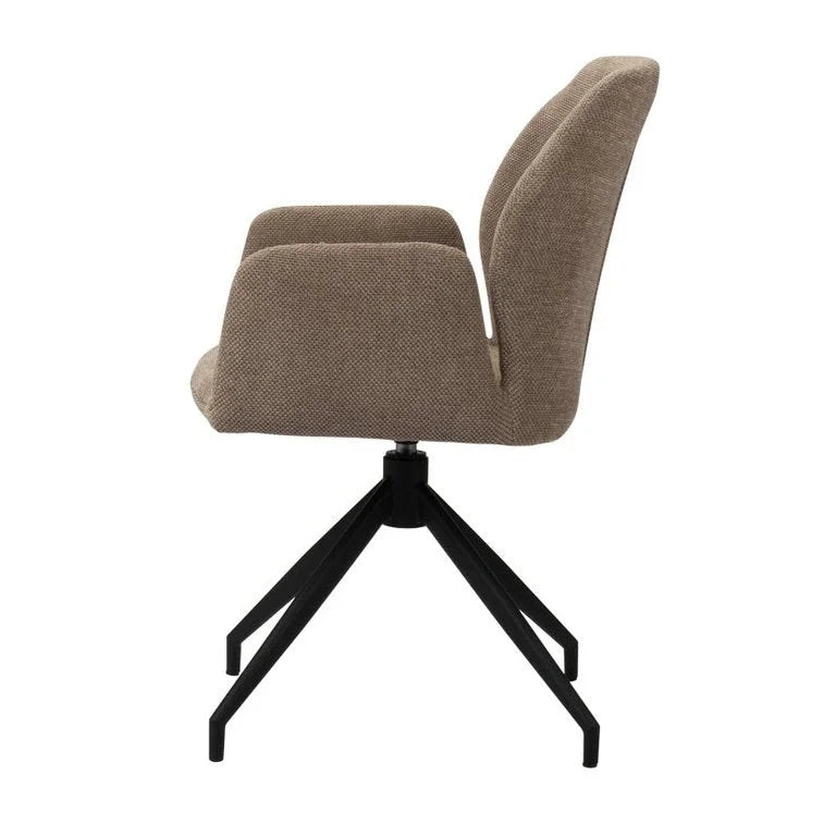 Storm Rotating Chair Brown - Velaria Interiors