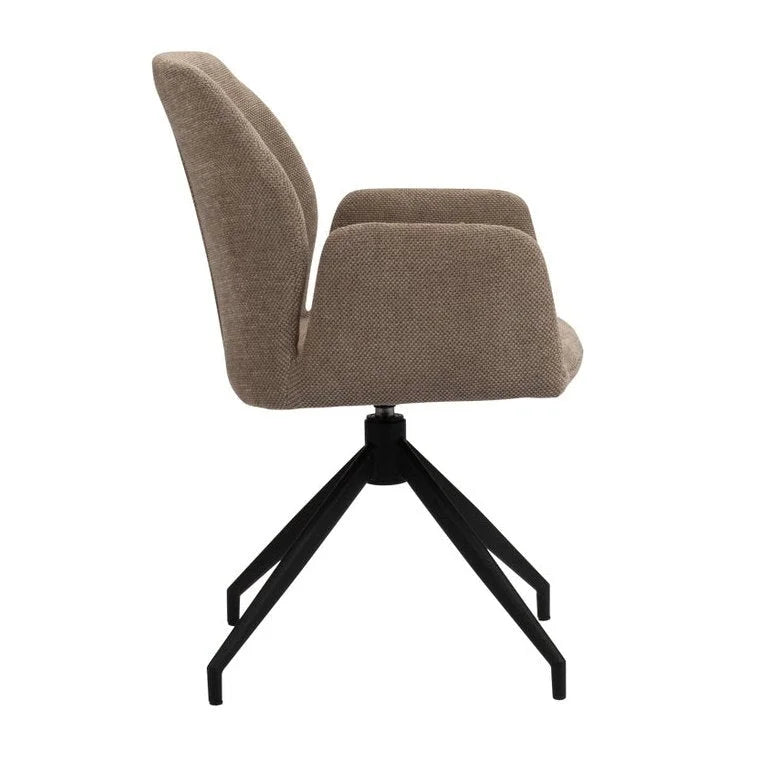 Storm Rotating Chair Brown - Velaria Interiors