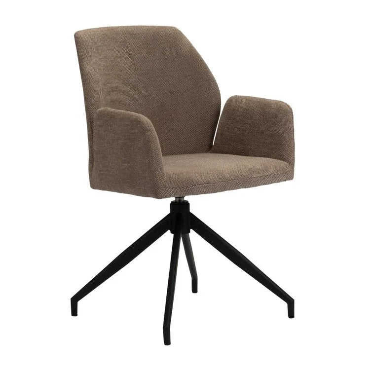 Storm Rotating Chair Brown - Velaria Interiors