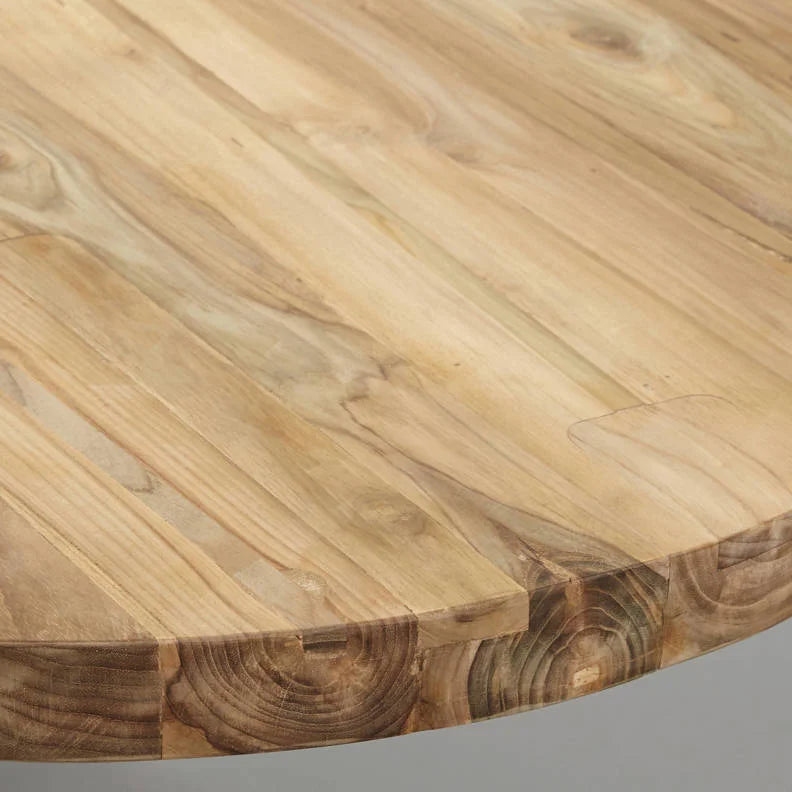 Tafelblad ovaal - 220x110 cm - blank - teak - Velaria Interiors