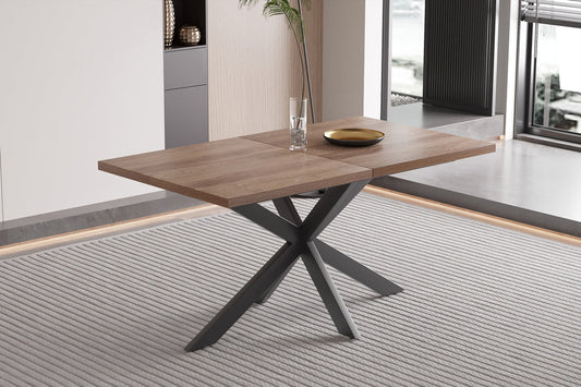 Uitschuifbare tafel ’Kos’ 160-200 cm Donkerbruin (2c)