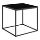 Vita Sidetable - Bijzettafel met zwart frame en zwart blad 45x45x45 cm - Velaria Interiors