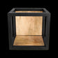 Wandbox Levels - 25x25 cm - mangohout/ijzer - Velaria Interiors