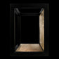 Wandbox Levels - 25x25 cm - mangohout/ijzer - Velaria Interiors